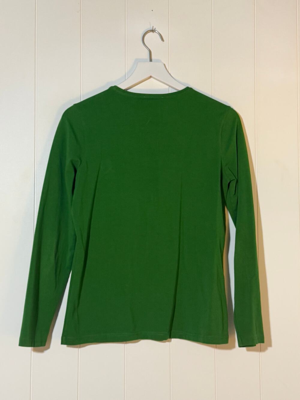 Talbots · Small · T-Shirt Long Sleeve · Rhinestone Embellished · Green
